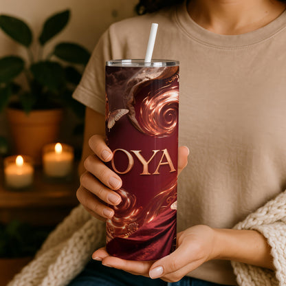 Oya Orisha Tumbler, Yansan Tumbler, African Spirituality Inspired, Yoruba Divine Feminine Cup, Powerful Orisha 20oz Tumbler, Santeria Art