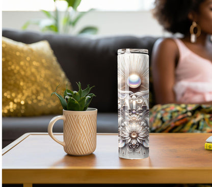 Obatala Tumbler, Obatala 20oz Tumbler, Yoruba Lukumi Drinkware, Sacred Spirituality Gift, Santeria Art