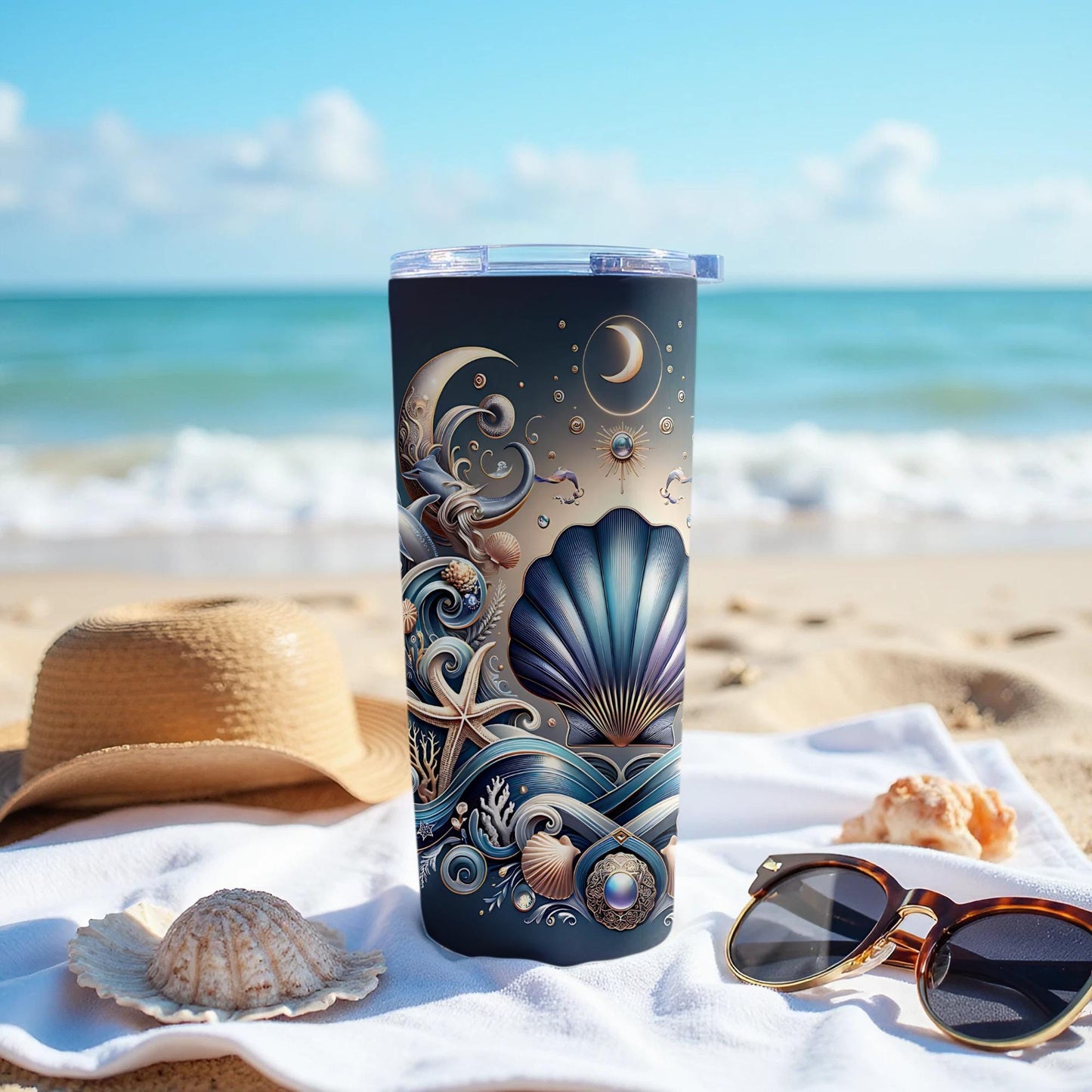 Yemayá 20oz Tumbler, Yoruba Lukumi Goddess Art Tumbler, Spiritual Gift, Sacred Spirituality Gift, Santeria Art Tumbler, Orisha 20oz Tumbler