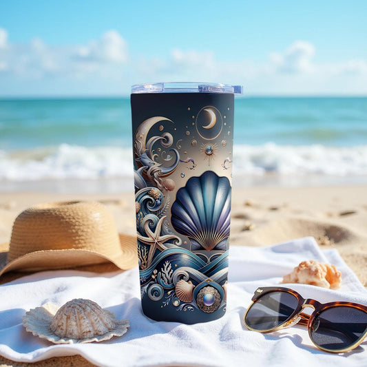 Yemayá 20oz Tumbler, Yoruba Lukumi Goddess Art Tumbler, Spiritual Gift, Sacred Spirituality Gift, Santeria Art Tumbler, Orisha 20oz Tumbler