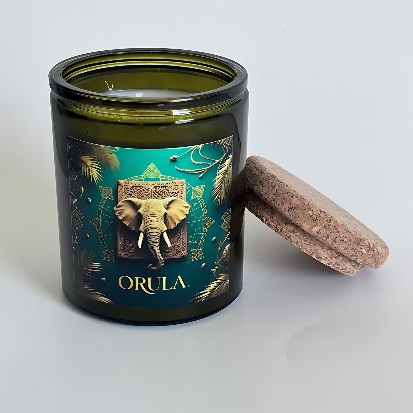 Orula Candle, Vela Para Orula, 12oz Essential Oils Soy Candle, Spiritual Decor, Altar Candle, Ifa Candle, Herbal Candle, Spiritual Gift