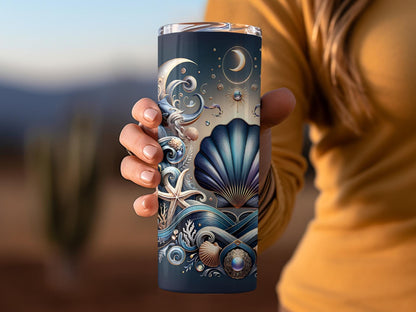 Yemayá 20oz Tumbler, Yoruba Lukumi Goddess Art Tumbler, Spiritual Gift, Sacred Spirituality Gift, Santeria Art Tumbler, Orisha 20oz Tumbler