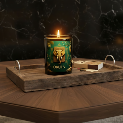 Orula Candle, Vela Para Orula, 12oz Essential Oils Soy Candle, Spiritual Decor, Altar Candle, Ifa Candle, Herbal Candle, Spiritual Gift